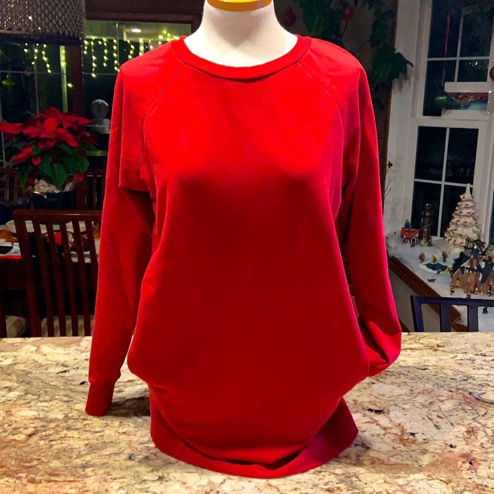 Red LOLE sweatshirt tunic